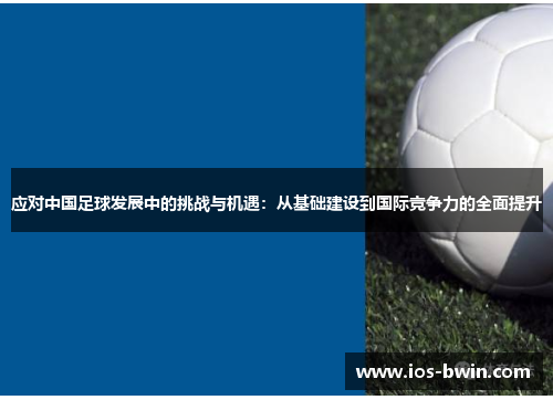 应对中国足球发展中的挑战与机遇：从基础建设到国际竞争力的全面提升